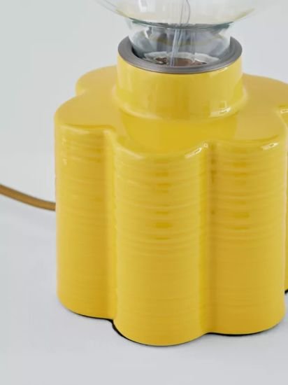 Ceramic Bulbholder Table Lamp,Mustard
