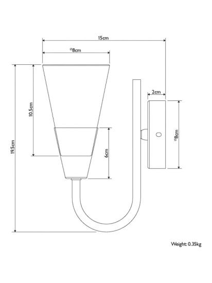 Wall Light,Antique Brass