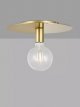 Flush Pendant Ceiling Light, Gold