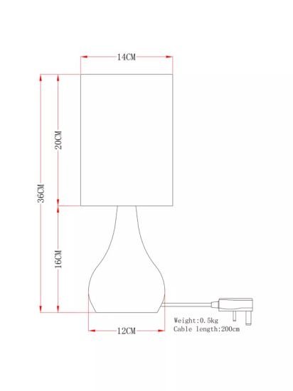 Touch Table Lamp,Ochre