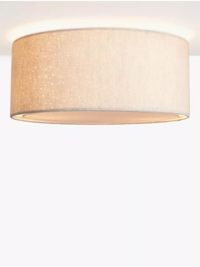 Semi Flush Ceiling Light, Natural