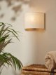 Uplighter Linen Wall Light