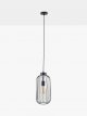 Tall Metal Wire Ceiling Light, Black