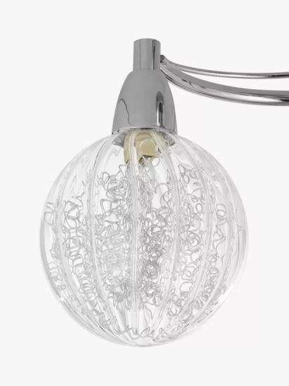 Semi Flush 3 Arm Ceiling Light, Chrome