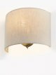 Uplighter Linen Wall Light